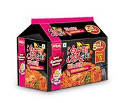 Nissin Geki Hot & Spicy Korean Ramen Instant Noodles Kimchi Flavor 400 gm | Authentic Korean Kimchi Flavored Instant Noodles | Spicy & Tasty
