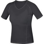 GORE WEAR M Ladies Short Sleeve Undershirt, XL, Black