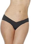 Alessandra B Camel Toe Cover Thong (Small, Black)