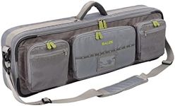 Allen Company Cottonwood Fly Fishing Rod and Gear Bag Case - Outdoor Storage for up to 4 Fishing Rods - Heavy-Duty Honeycomb Frame for Carrying Your Fishing Pole, Fishing Gear and Equipment- Gray/Lime