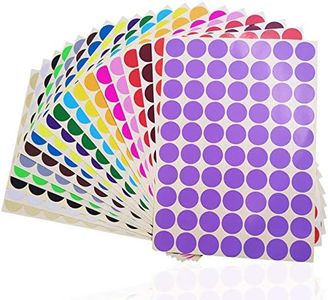 2800 pcs 3/4" Round Coding Circle Dot Labels, SourceTon 20 Colors Neon Color Coding Dots Round Stickers