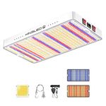 KingLED King Plus 3000W LED Grow Light Full Spectrum Greenhouse Indoor Plant Veg Flower (Dual-Chip 10w LEDs)……
