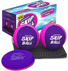 Activ Life - Pelota para Saltar, Paquete de 2 (Rosa, Morado), Pelota para Saltar Agua, Pelotas para Saltar para Piscinas, Pelota de Piscina y Juguete de Piscina para niños, Regalo de Cesta de Pascua