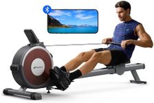 MERACH Rowing Machine, Magnetic Rower Machine for Home, 16 Levels of Quiet Resistance, Dual Slide Rail with Max 160KG Weight Capacity, App Compatible