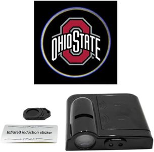 Sporticulture American Football Ohio State Buckeyes LED Car Door Light - Officially Licensed NCAA Wireless Projector - Show Your Team Pride - Battery Operated, Universal Fit