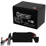 Mighty Max Battery 12V 12AH Battery Replacement for SEA-DOO Sea Scooter + 12V Charger