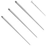 BodyAce G23 Titanium Threaded Piercing Taper, 14G 16G 18G Piercing Taper Screw in Assistant Tool, Body Piercing Stretching Kit for Nose Ear Navel Lip Eyebrow [A:14G,16G,18G(1.6mm,1.2mm,1.0mm)]