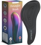Lily England Detangle Hair Brush for Thick, Curly & Straight Hair - Detangling Hairbrush for Women, Kids & Toddlers with Flexible Bristles - Smooth Detangler for Wet & Dry Hair, Petrol