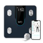 eufy Smart Scale P2, Digital Bathroom Scale with Wi-Fi, Bluetooth, 15 Measurements Including Weight, Body Fat, BMI, Muscle & Bone Mass, 3D Virtual Body Mod, 50 g/0.1 lb High Accuracy, IPX5 Waterproof