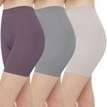 INNERSY Women's Slip Shorts High Waisted for Under Dresses Anti Chafing Shorts 3-Pack(Morandi,X-Large)