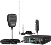 Retevis MB63B CB Radio with Antenna, NRC Noise Reduction CB Radios, AM/FM, 1.77-inch TFT Color Display, 12/24V, RF/MIC Gain, VOX, 40 Channels, Long Range Portable CB-Radio for Truck (1 Unit, Black)