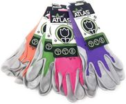 12 Pack Atlas Glove NT370 Atlas Nitrile Garden Gloves - Medium (Assorted Colors)