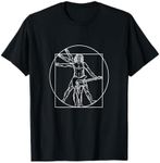 Vitruvian Mann, Rocker Music Electric Guitar Rock Music Da Vinci T-Shirt