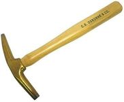 C.S. Osborne #33 Bronze Head Tack Hammer | Magnetic Tipped with Permanent Magnet | Premium Quality Steel Tipped High Industrial Quality Material | Professional Grade Tool for Upholstery Projects | 7oz