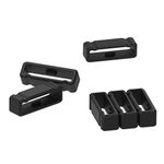 11-Pack Replacement Fastener Ring for Garmin Fenix 3/Fenix 3 HR/Fenix 3 Sapphire/Fenix 5X/Fenix 5X Plus/Fenix 6X&6X Pro/Descent Mk1/Quatix 3/Tactix Bravo Silicone Band Keeper Security Loop(Black-26mm)