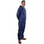 Expert Workwear Disposable Coveralls Boilersuit White Blue Red Painters Protective Overalls Suit (XL, Blue, 1)