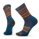 Smartwool Men's Everyday Regarita Crew casual socks, Bleu, XL