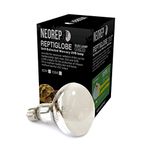 NEOREP Reptile Mercury Vapour 100 Watt Lamp UV UVA UVB Heat Bulb Lamp ES27 Screw Thread/Tortoise D3 Combined Heat and Light