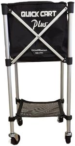 Oncourt Offcourt Quick Cart Plus - Portable Canvas Tennis Ball Cart with Bag