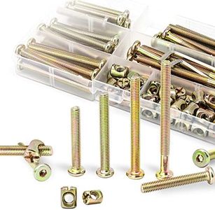 GDFYMI Crib Screws Replacement Set, Delta Crib Screws Hex Socket Cap Bolts Barrel Nut Baby Bed Hardware Replacement Kit Furniture Bolts (25-Set M6)