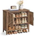 VASAGLE Shoe Cabinet, 3-Tier Shoe S