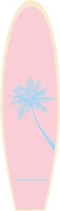 Palm Tree Surfboard Bumper Stciker