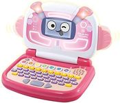 Leapfrog Clic the ABC 123 Laptop | Interactive Learning Laptop for Kids with Letters & Numbers | Suitable for Boys & Girls 3, 4, 5, 6+ Years | Pink