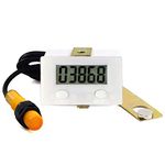 DIGITEN LCD Digital 0-99999 Punch Counter 5 Digit Plus UP Gauge + Proximity Switch Sensor with Magnetic