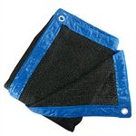 Gardeningwill 90% Black 3M x 3M Sun Mesh Shade Sunblock Shade Cloth UV Resistant Net with Strengthened Tape and Grommet