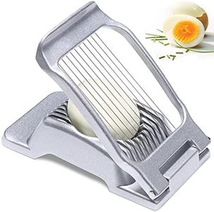 Cortador de huevos de acero inoxidable,cortador de huevos cocidos para cortar huevos duros de metal,Divisores Abridor de Huevo,Cortador de Ccáscara de Huevo,Egg Slicer Cutter para Huevos Duros,Fresas