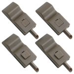 Unifizz 4pcs Car Door Lock Knob for Chevy 2007-2014 Avalanche Silverado Suburban Tahoe GMC Sierra Yukon Cadillac Escalade Replaces 15844617