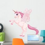 Wallmonkeys FOT-73815869-24 WM293048 Unicorn Pegasus Peel and Stick Wall Decals, 24" W x 23" H-Medium