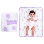 Nintara Baby Landing Mat – Soft Organic Cotton Waterproof Baby Mat for Tummy Time, Play & Naps, Portable & Foldable for Home or Travel, Hypoallergenic, Multi-Purpose Baby Gift, 24” x 30”