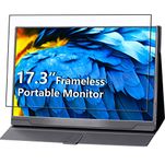 cocopar Portable Monitor - Upgraded 17.3 Inch 1080P FHD IPS HDR 100% sRGB FreeSync USB-C Gaming Monitor with Type-C Mini HDMI for Xbox PS4 Laptop PC Mac Surface, VESA mountable