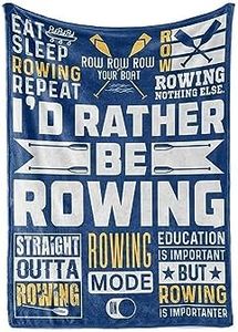 Huglanket Rowing Gifts Blanket, Boat Flannel Throw Blanket for Men, Funny Unique Birthday for Him 50"*65"