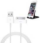Gilary Charging Adapter, Personal Computer Usb Sync Data Charging Charger Cable (1 . 5 M) Cord For Ios 4/4S, Ios Combo Offer 4S Data Cable With Sdo, White