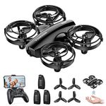 Tomzon A24W Mini Drone for Kids Beginner with 1080P Camera, RC Drone with Battle Mode, 3 Modular Batteries, 3D Flip, Headless Mode, 3 Speeds, High-speed Rotation, Best Gift for Boy & Girl