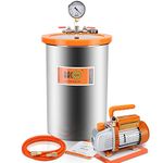 BACOENG 5 Gallon Vacuum Chamber Kit with Vacuum Pump Standard HVAC