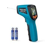 Tilswall Infrared Thermometer Non-Contact Digital Laser Temperature Gun, -50℃~600℃ (-58℉~1112℉) with Adjustable Emissivity, High/Low Temperature Alarm, for Cooking/Pizza Oven/BBQ, Not for Human