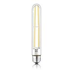 NOVELUX 7.3 Inch E26 Led Bulb 60 watt Dimmable,3000K Warm White Edison Bulbs,6W Tubular T10 Long Clear Glass Light Bulb for Rustic Pendant,Industrial Pipe,Wall Sconces,Chandeliers(1 Pack)