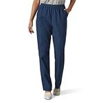 Chic Classic Collection womens Cotton Pull-on Pant With Elastic Waist Jeans, Original Stonewash Denim, 16 Petite US