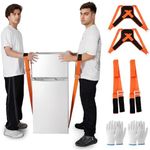 Furniture Dolly, 2-Person Lifting & Moving System, Adjustable Straps, Appliances, Heavy, Efficiently, 2 Pairs of Gloves Included