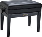 ROLAND,1 Piano Bench In Satin Black with Cushioned Vinyl Seat - Rpb-400Bk