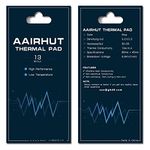 Aairhut Thermal Pads 13W/mK, 85 x 45 x 1mm Silicone Cooling Heatsink Thermal Pad GPU Non Conductive Heat Resistance with Dual Self-Adhesive Films for PC, SSD M.2, PS4, CPU LED & More