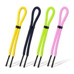 4pcs Floating Sunglasses Strap, 26in Adjustable Sunglasses Retainer Anti-Lost Eyeglass Straps Glasses Lanyard for Water Sports Boating Kayaking Surfing Men Women(Yellow, Green, Pink, Dark Blue)