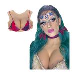 YINSUCDS Cross Dress Silicone Corset Round Neck B - G Cup Silicone Corset for Cross - Sex Roleplay, Color 3, E tasse remplie de gel de silice liquide