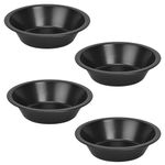 Fadcaer 4 Pieces Mini Pie Pans,Mini Pie Dishes,Individual Round Pie Tins,Quiche Baking Moulds,Non Stick Pie Tins,Pie Quiche Dishes Tins for Baking Bread Cake Tart Desserts Meat,Baking Tins Flan Dish