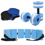 UNAOIWN Water Dumbbell Set for Aquatic Aerobics Exercise, Water Weights Equipment, Training Aid for Aquatic Fitness, Water Workout Fitness Tool