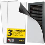 Strongest Magnetic Vent Covers (3-Pack), Flexible Floor Vent Cover, Cut to Size Air Vent Covers, Heat/AC Vent Covers for Home Ceiling Registers, 8" x 15.5" Vent Covers Magnet Wall/Ceiling Vent Cover