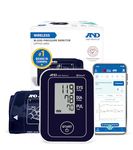 A&D Medical Bluetooth Blood Pressure Monitor for Home Use, UA-651CNBLE – Upper Arm Precise BP Machine – Wide Range Cuff (8.6–16.5” / 22-42 cm), One Click Operation, iOS & Android Compatible, AA Batteries